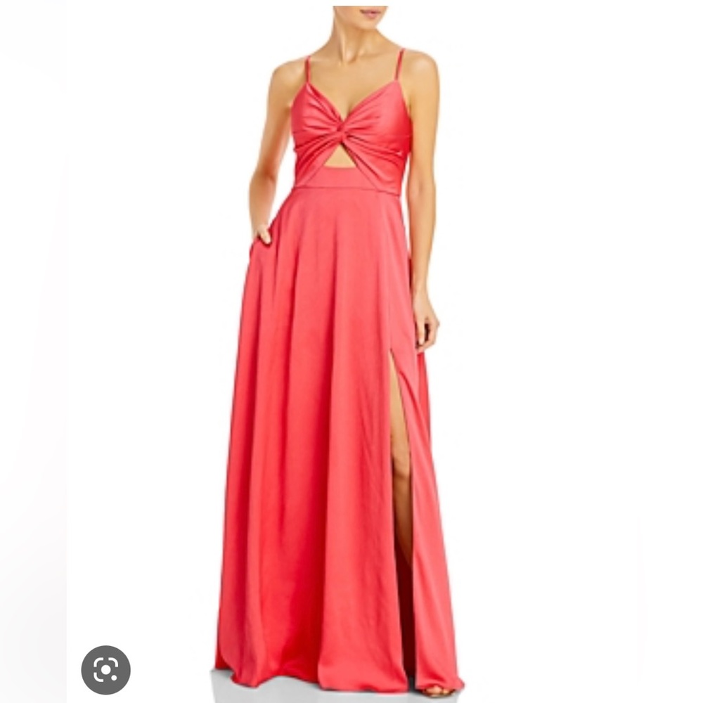 Aidan by Aidan Mattox Twist front dress